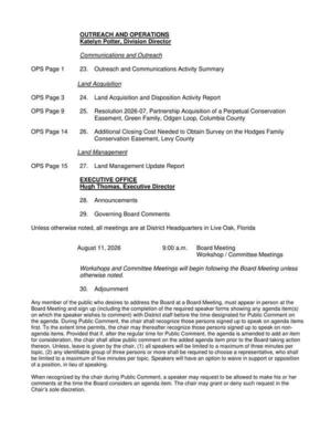 [Outreach and Operations, Executive Office, 2026-07-14 --SRWMD Board]