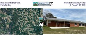 [Data Center Public Event, Irwinville Community Center, Irwinville, GA, 5 PM, July 29, 2026]