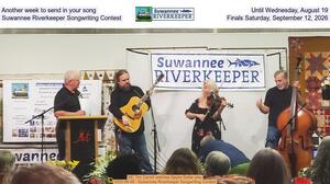 [Another week to send in your song, Until Wednesday, August 19, Suwannee Riverkeeper Songwriting Contest, Finals Saturday, September 12, 2026]
