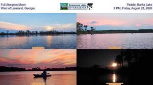 [Full Sturgeon Moon Paddle, Banks Lake, West of Lakeland, Georgia, 7 PM, Friday, August 28, 2026]