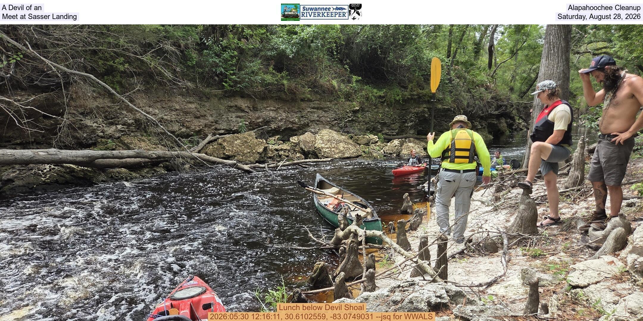 A Devil of an Alapahoochee Cleanup, Meet at Sasser Landing, Saturday, August 28, 2026