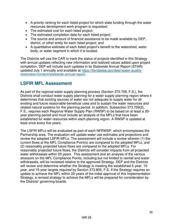 LSFIR MFL Assessment