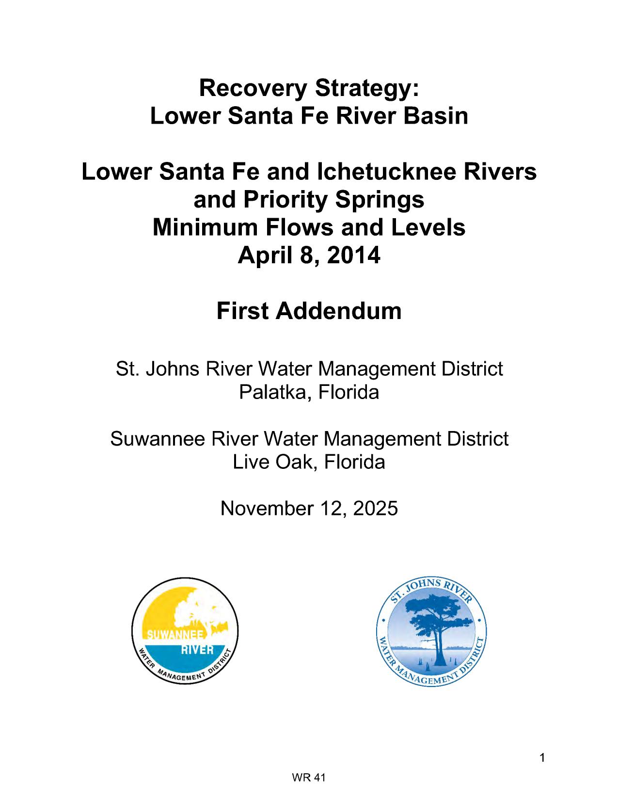 SJRWMD and SRWMD, November 12, 2025