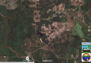 [Map: J G Moore Creek 2025-12-02 --WLRWT]