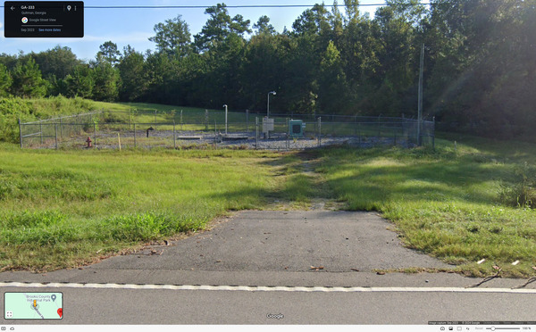 [Brookscoda Lift Station No. 1 @ GAFL RR --Google Streetview]