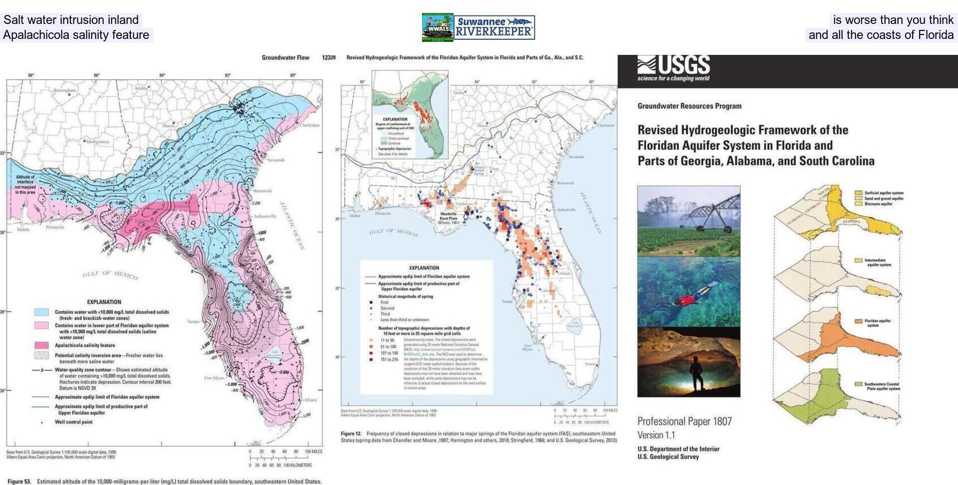 [Salt water intrusion inland is worse than you think, Apalachicola salinity feature, and all the coasts of Florida]