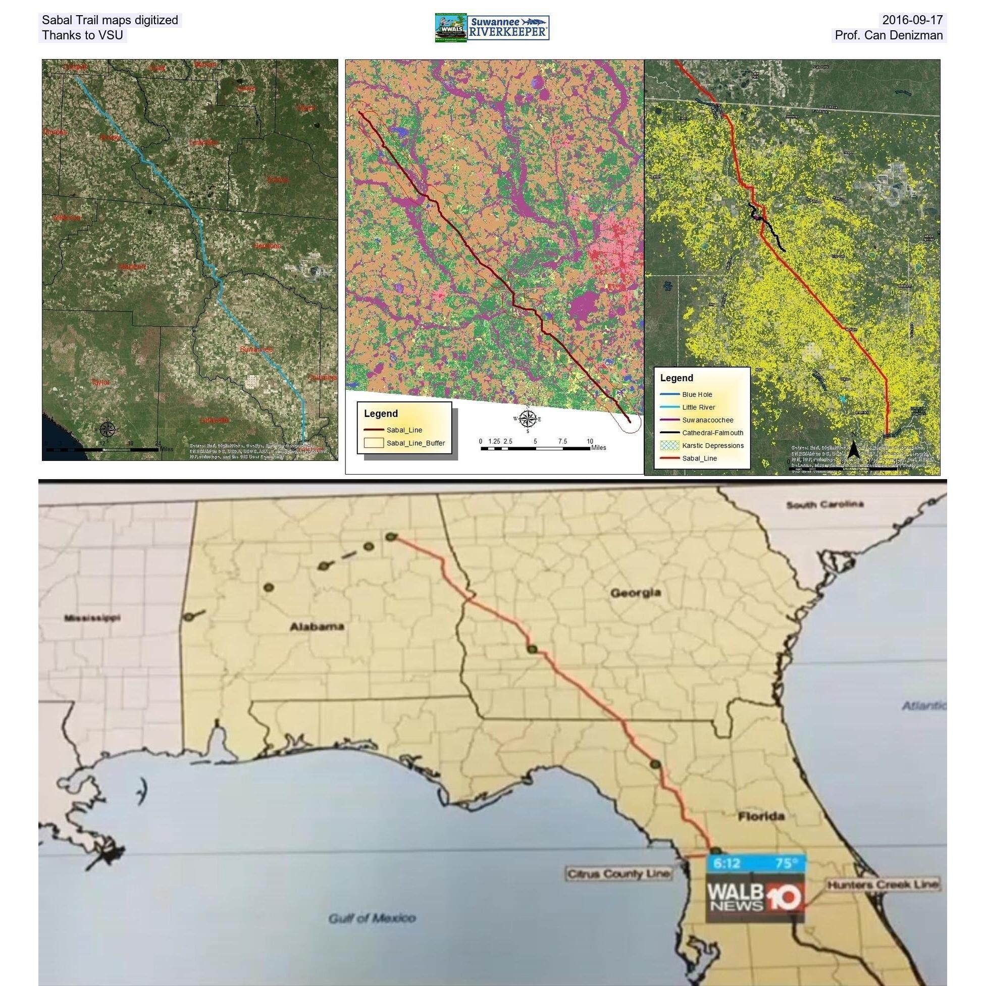 Sabal Trail maps digitized, 2016-09-17, Thanks to VSU, Prof. Can Denizman