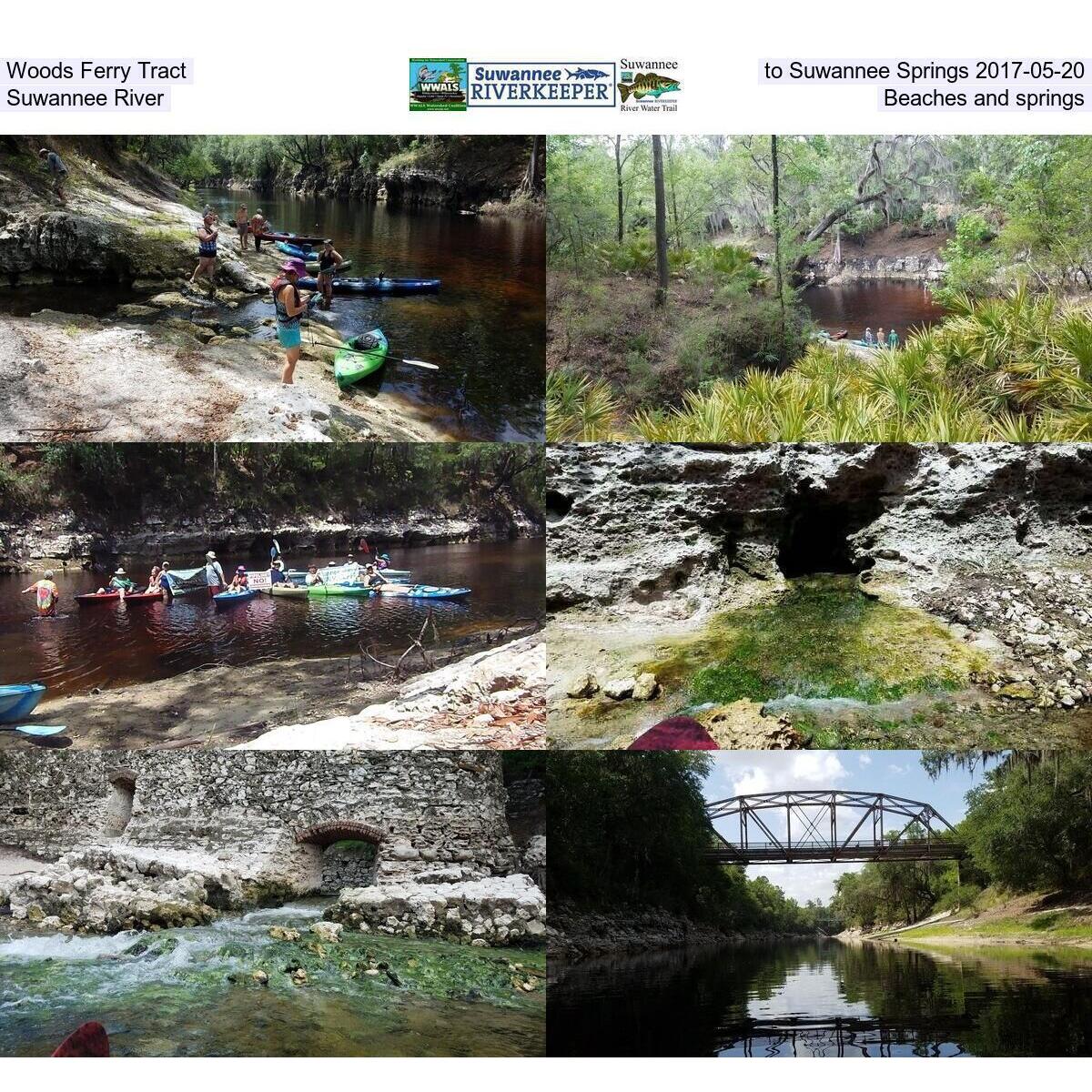 Woods Ferry Tract to Suwannee Springs 2017-05-20, Suwannee River, Beaches and springs