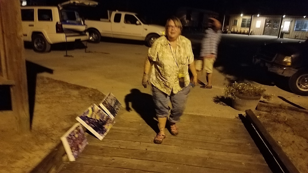 Julie Bowland painted these in her canoe on the lake