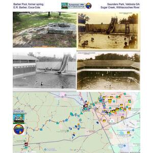 [Barber Pool, former spring, Saunders Park, Valdosta GA, E.R. Barber, Coca-Cola, Sugar Creek, Withlacoochee River]