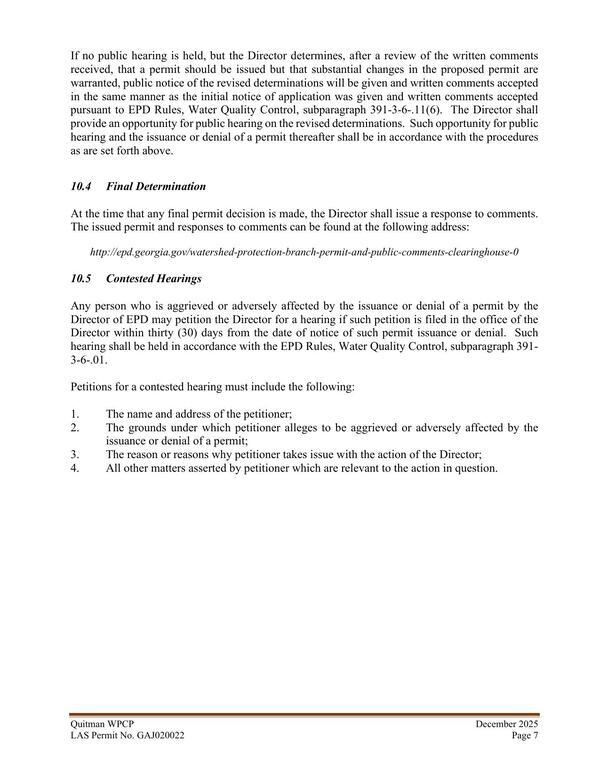 10.5 Contested Hearings