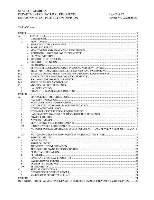 Table of Contents GAJ020022