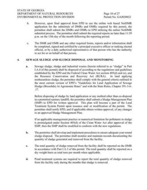 [4. SEWAGE SLUDGE AND SLUDGE DISPOSAL AND MONITORING]