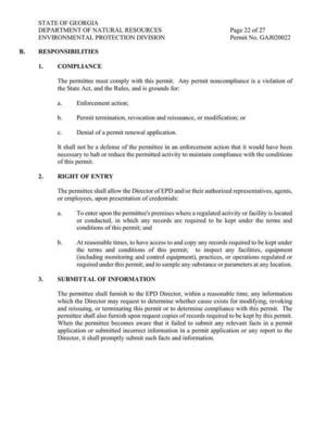 [B. RESPONSIBILITIES]