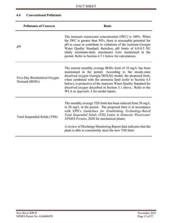 [4.4 Conventional Pollutants]