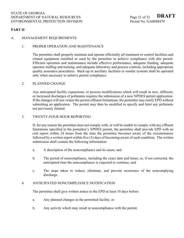 [PART II A. MANAGEMENT REQUIREMENTS]