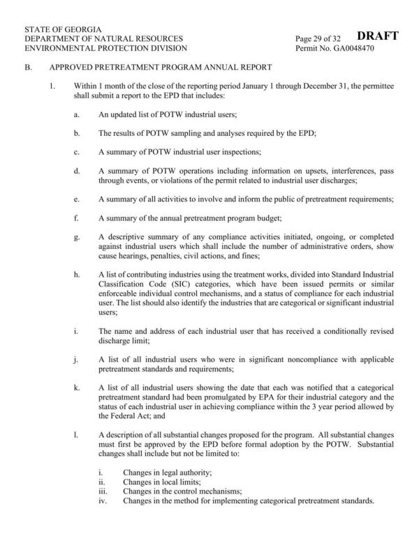 [B. APPROVED PRETREATMENT PROGRAM ANNUAL REPORT]