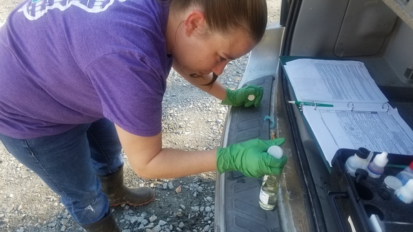 B. “Fixing” the samples
