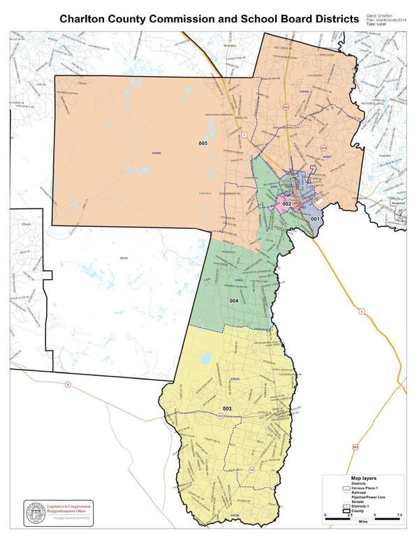 [Map from Charlton County Board of Elections]