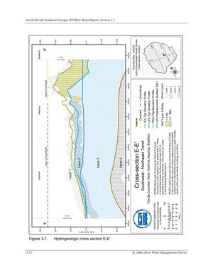 [Figure 3-7. Hydrogeologic cross section E-E’]