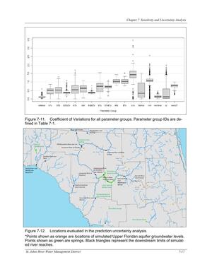 [Figure 7-12. Locations evaluated in the prediction uncertainty analysis.]