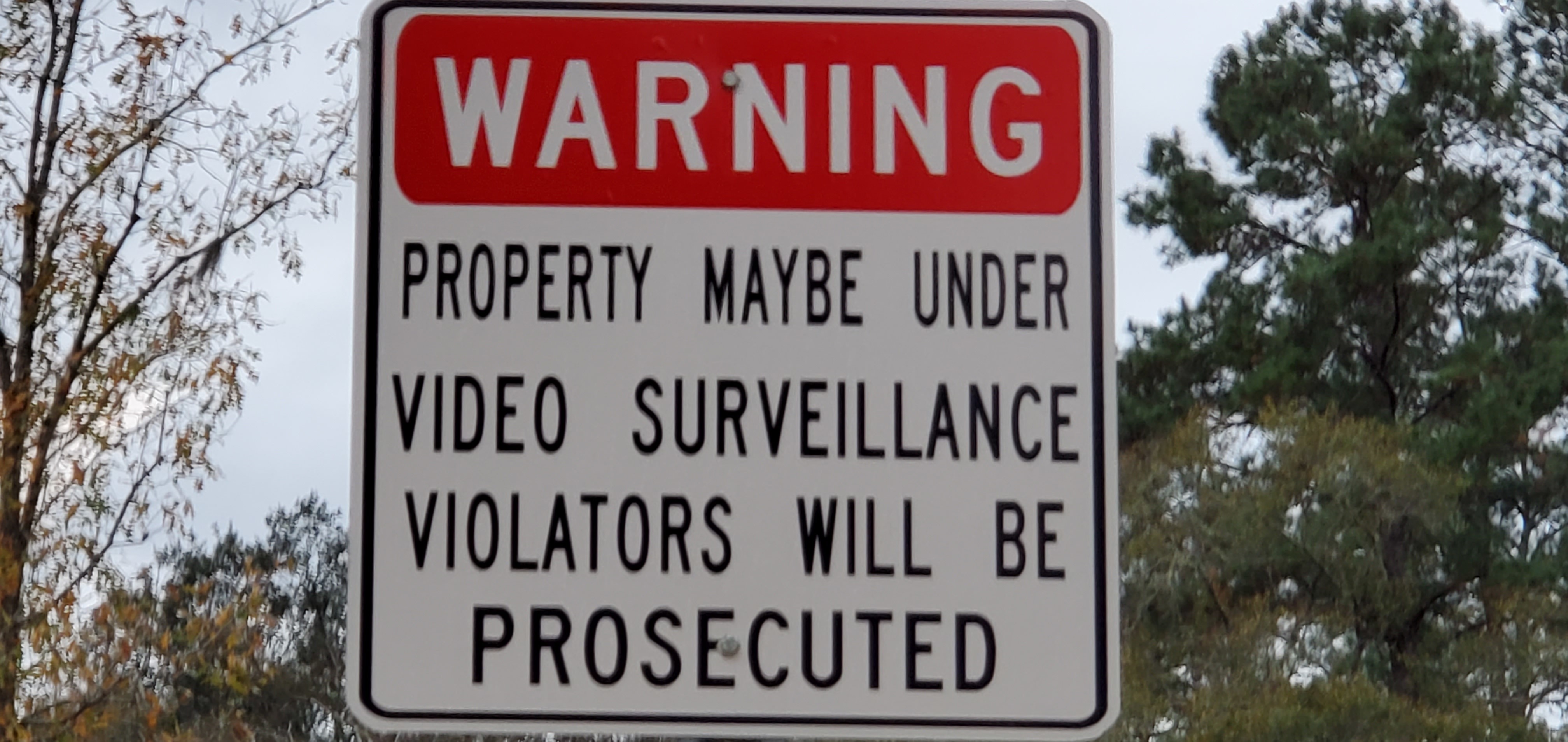 Video sign closup