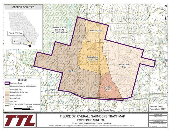 [Figure 67: Overall Saunders Tract Map]