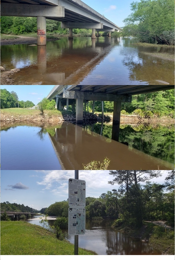 [Little River @ Folsom Bridge, Withlacoochee River @ Hagan Bridge, Alapaha River @ Lakeland Boat Ramp]