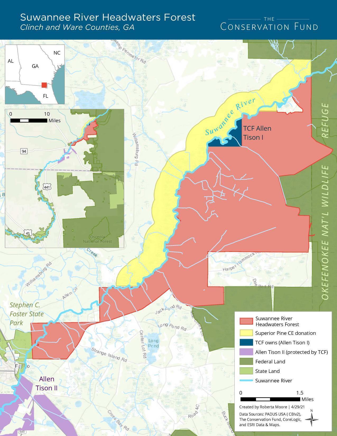 Suwannee River Headwaters Forest – Georgia - The Conservation Fund