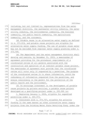 [Expedited permitting and the Drinking Water State Revolving Fund]