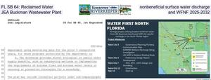 [FL SB 64: Reclaimed Water, nonbeneficial surface water discharge, JEA Buckman Wastewater Plant, and WFNF 2025-2032]