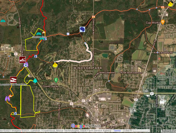 [Map: Cherry Creek Lake Laurie]