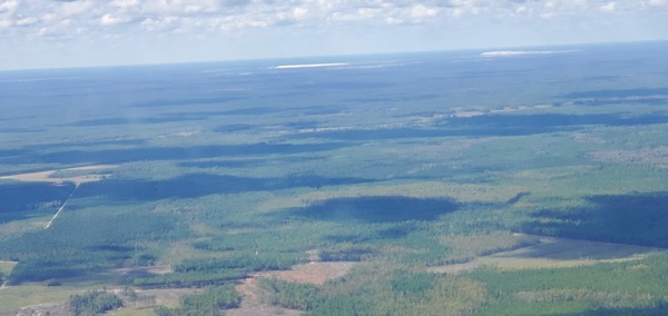 [Nutrien Phosphate mine seen from near Fargo, GA, 30.6543828, -82.5286208]