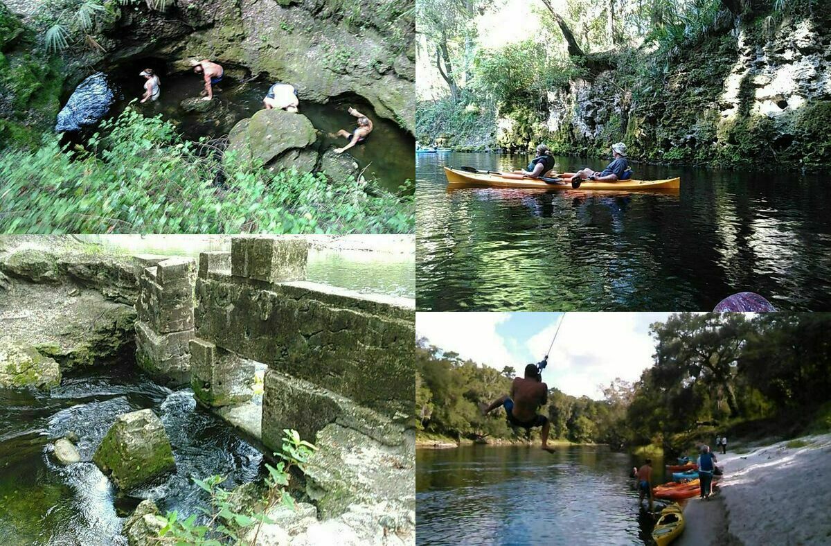 [Five Holes, Alapaha River Rise, Suwanacoochee Spring, Suwannee River swing]