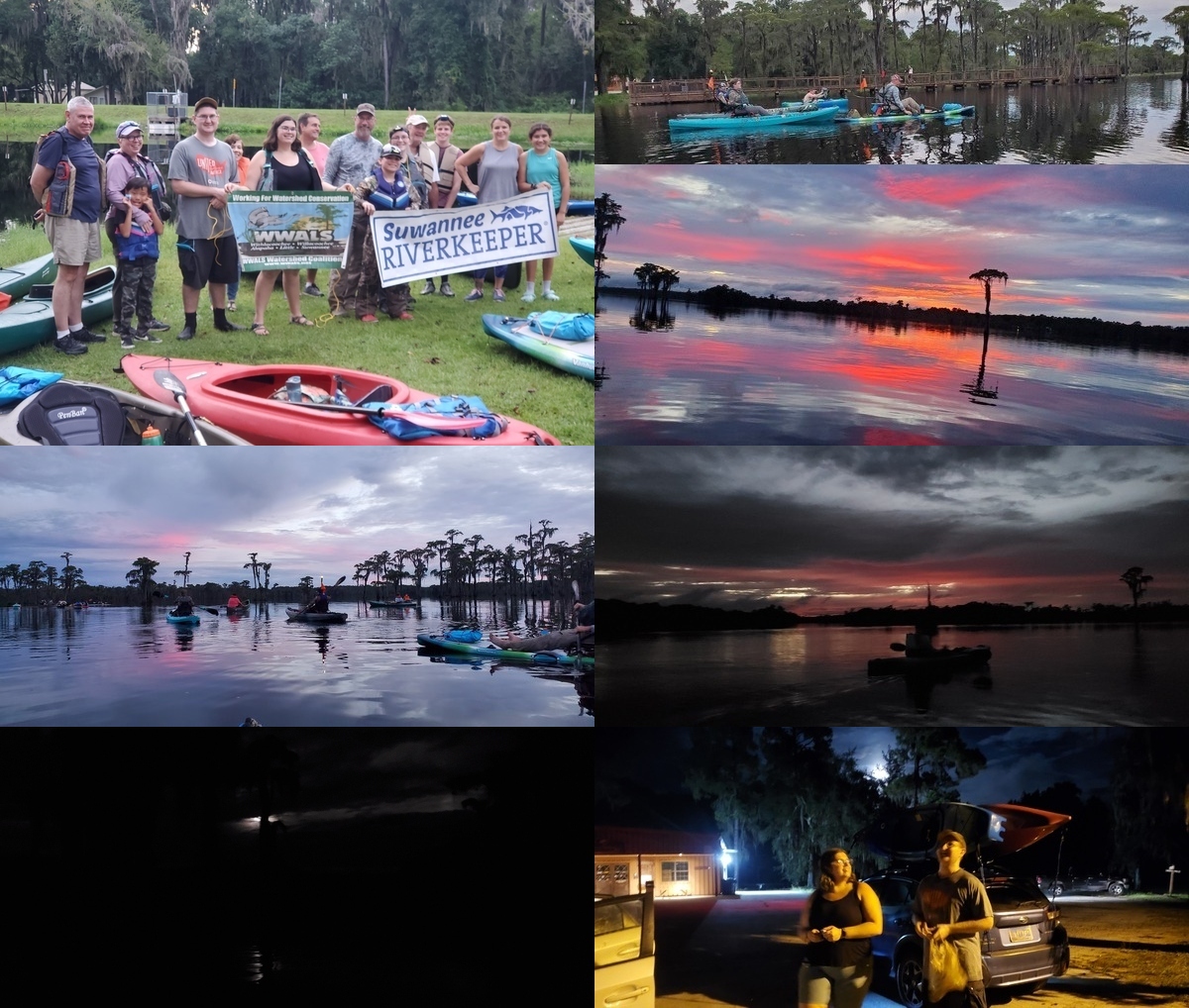 Banners, boats, sunset, bats, moonrise, shore