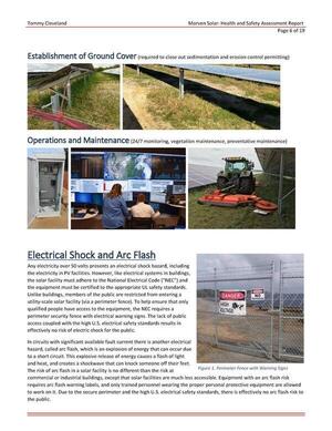 [Pictures: Ground Cover, Operations and Maintenance, Electric Shock and Arc Flash]