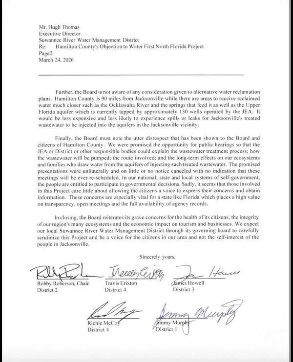 [the utter disrespect that has been shown to the Board and citizens of Hamilton County.]