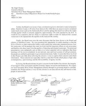 [the utter disrespect that has been shown to the Board and citizens of Hamilton County.]