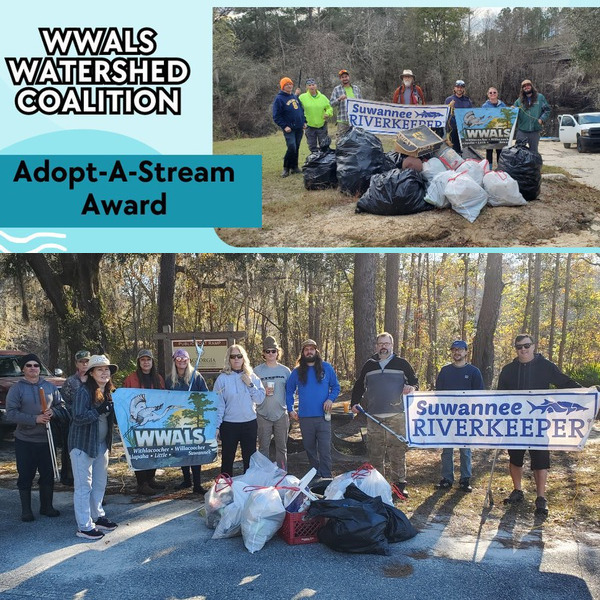 [Nankin Boat Ramp 2022-12-17, Statenville Boat Ramp 2023-01-07, and Adopt-A-Stream Award 2023-04-27]