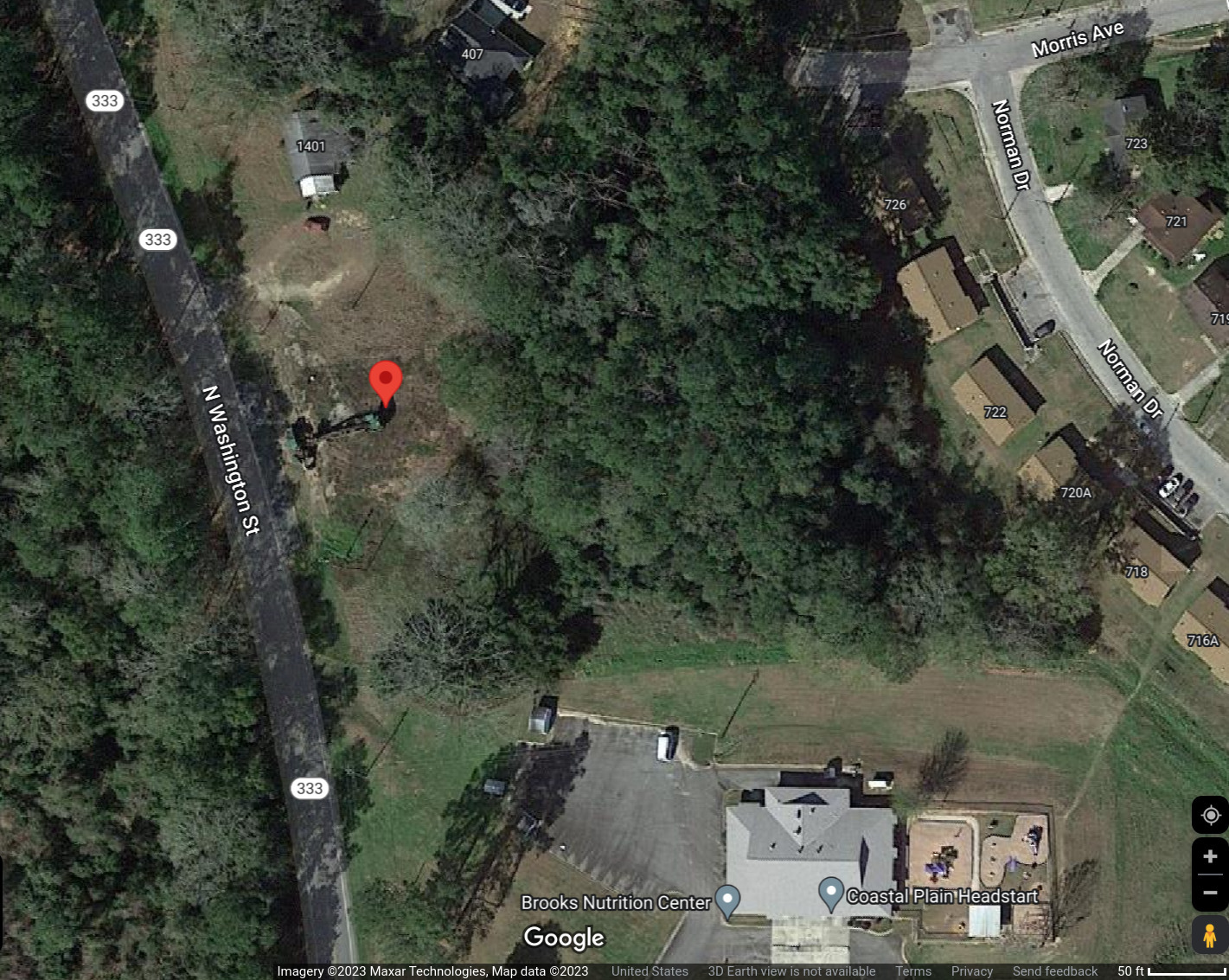 Map: 1401 N. Washington Street, Google Maps