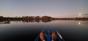 [Boats, light, moon]