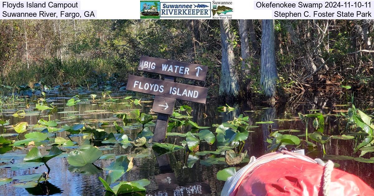 Floyds Island Campout, Okefenokee Swamp 2024-11-02-03, Suwannee River, Fargo, GA, Stephen C. Foster State Park