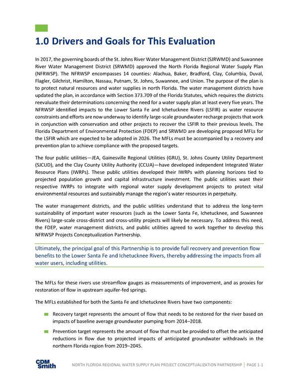 [1.0 Drivers and Goals for This Evaluation]