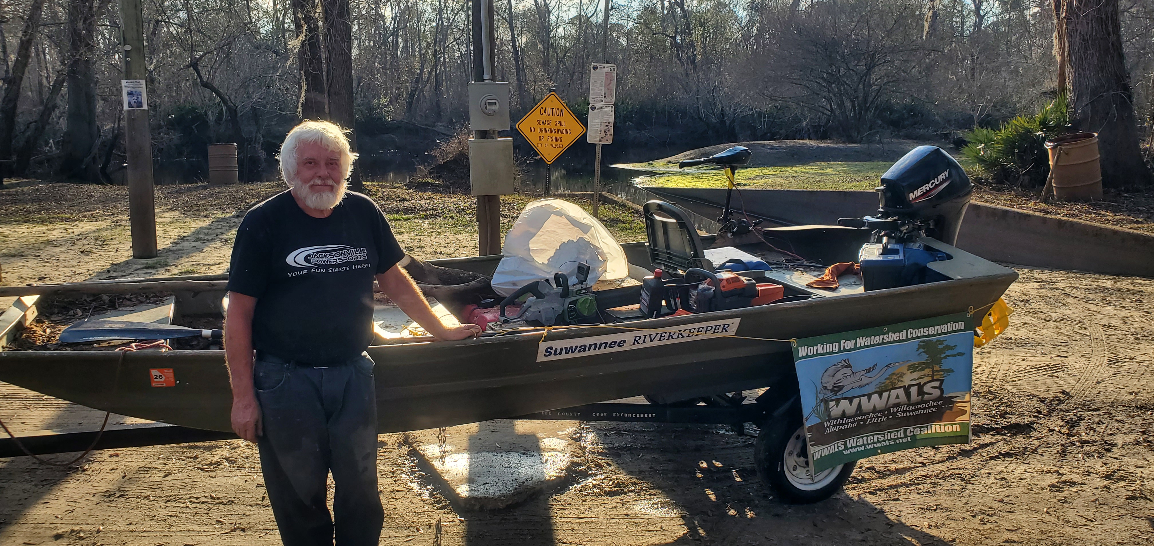 Banner at Langdale Park Boat Ramp, 2025:02:09 16:54:05, 30.8875531, -83.3236004