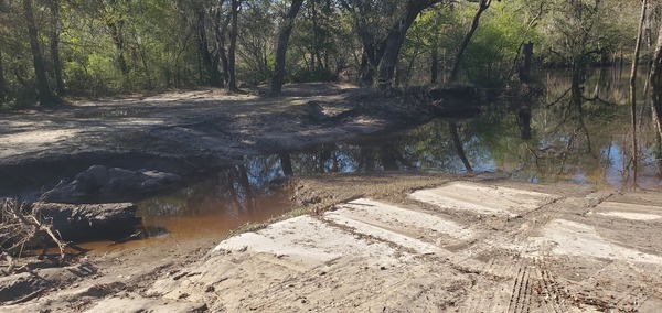 Erosion by Knights Ferry Boat Ramp, 2025:03:22 10:11:24, 30.7124584, -83.4553195