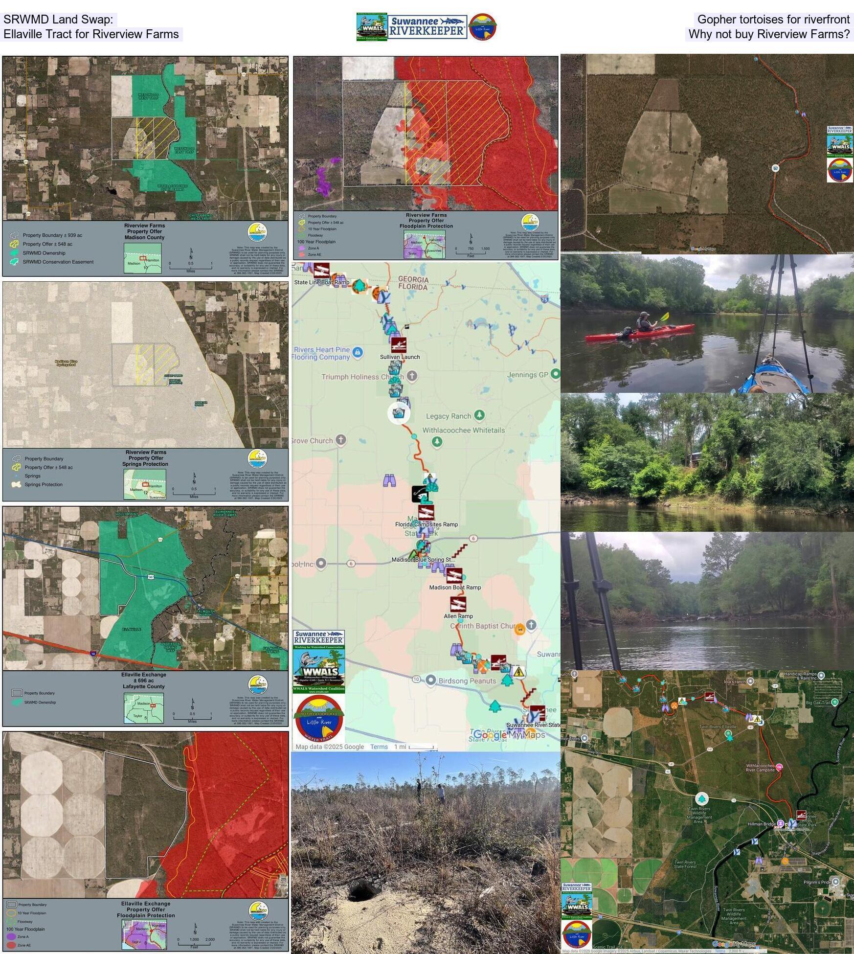 [SRWMD Land Swap: Gopher tortoises for riverfront, Ellaville Tract for Riverview Farms, Why not buy Riverview Farms?]