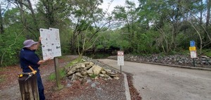 [Old and new signs, Troupville Boat Ramp, Herman Gordon, VLPRA]