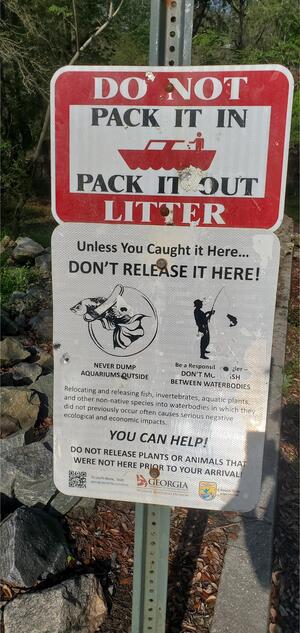 [Don't Release It Here! GA-DNR Wildlife Resources Division]