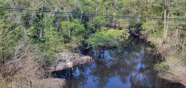 Zoom downstream, GA 133, Withlacoochee River, 10:26:05, 30.8498638, -83.3397469