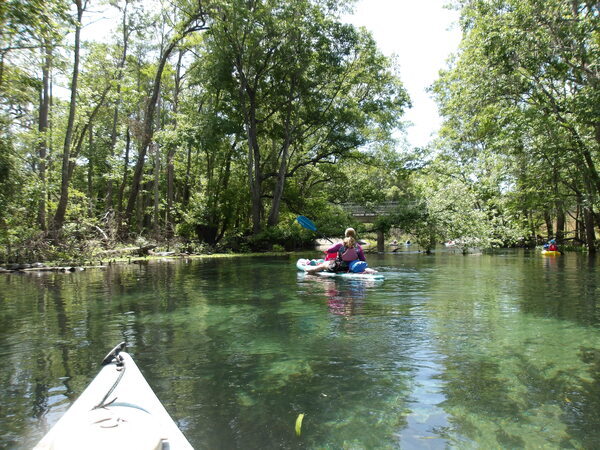 [Paddlers at US 27 Bridge --Janet Martin]